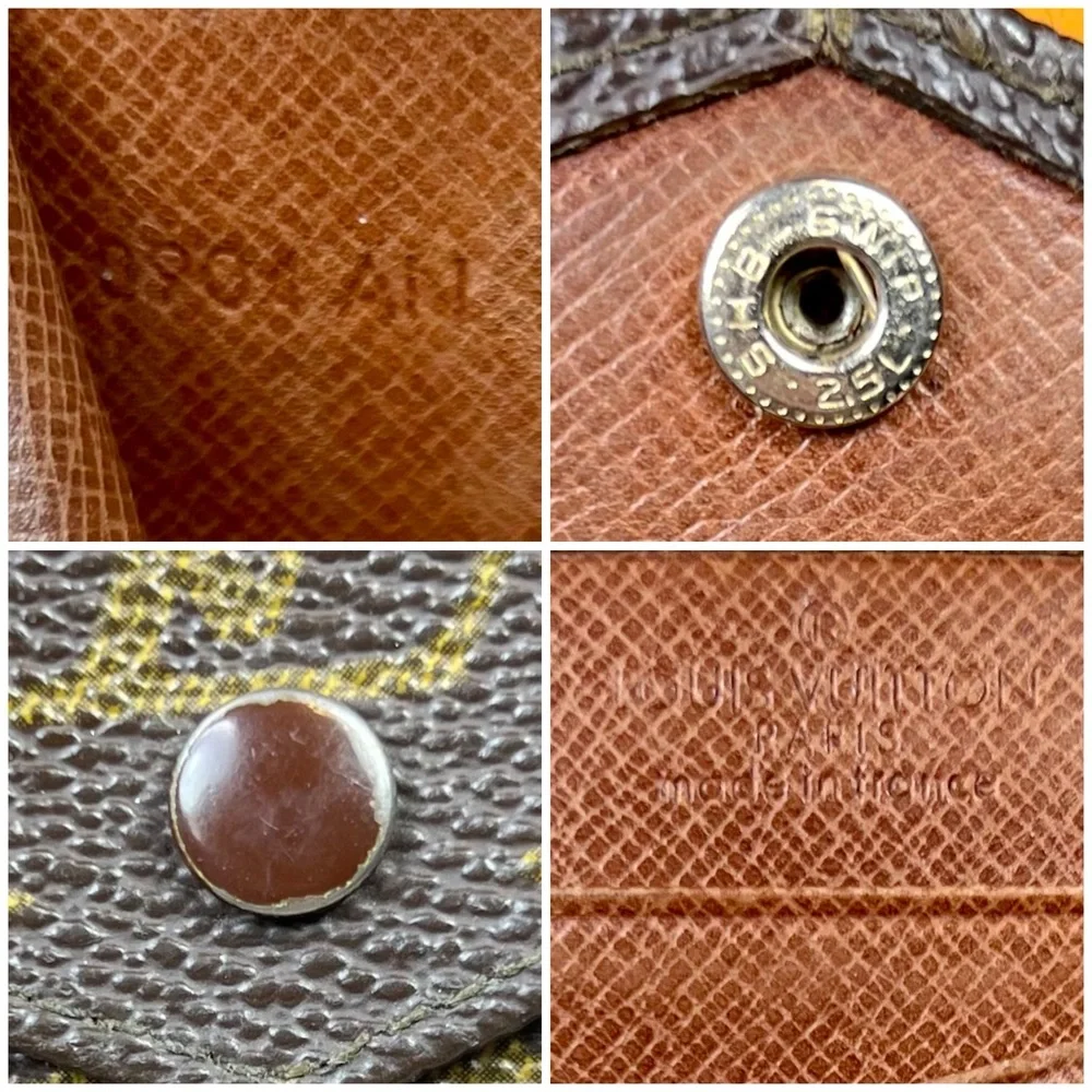 Louis Vuitton Brown Monogram Bi-Fold Snap Wallet